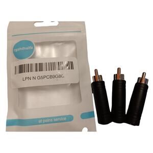 6.35mm Female to Male RCA Adapters (style 3) open bag
